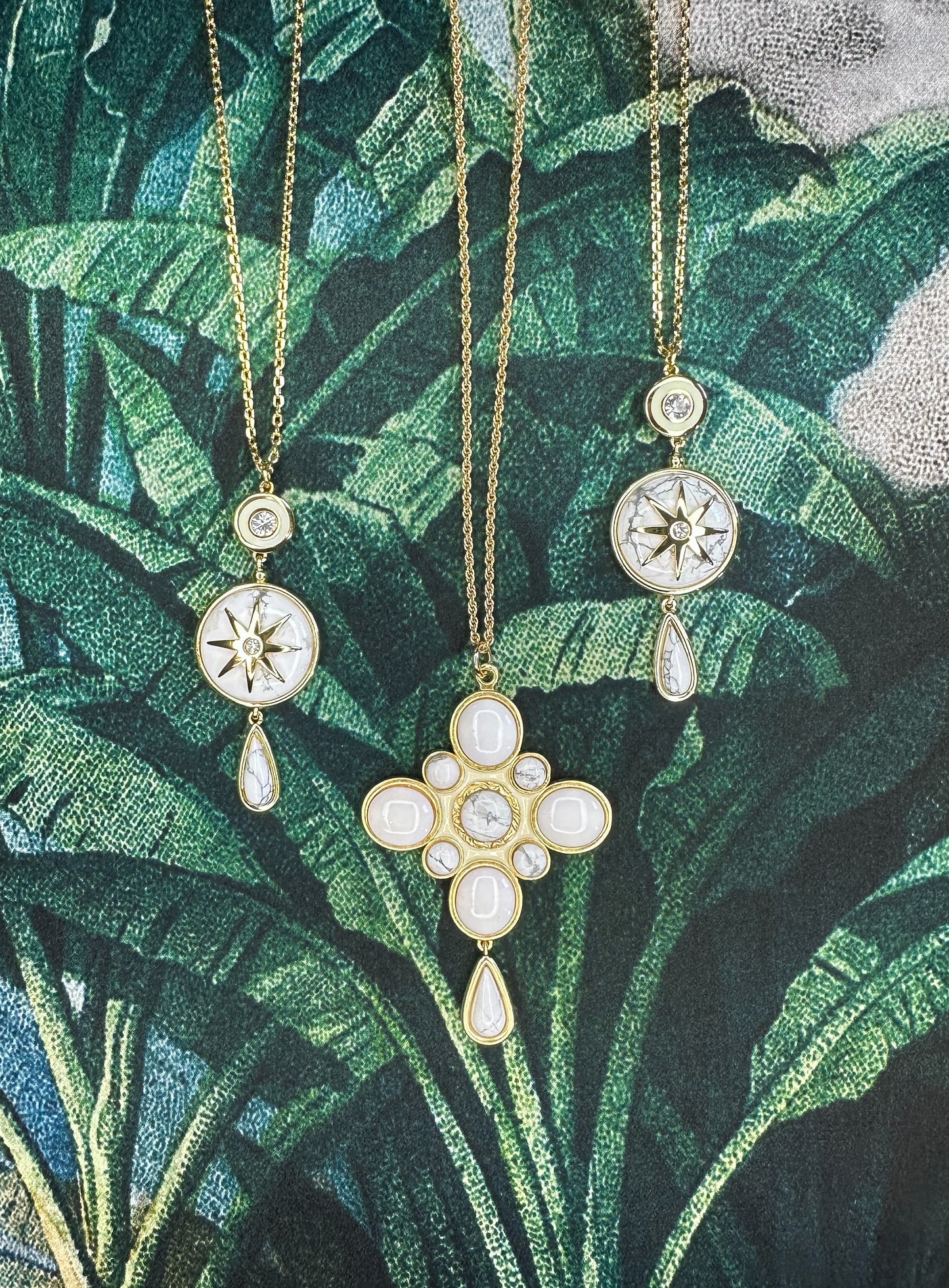 Southern Cross Pendant- White Turquoise