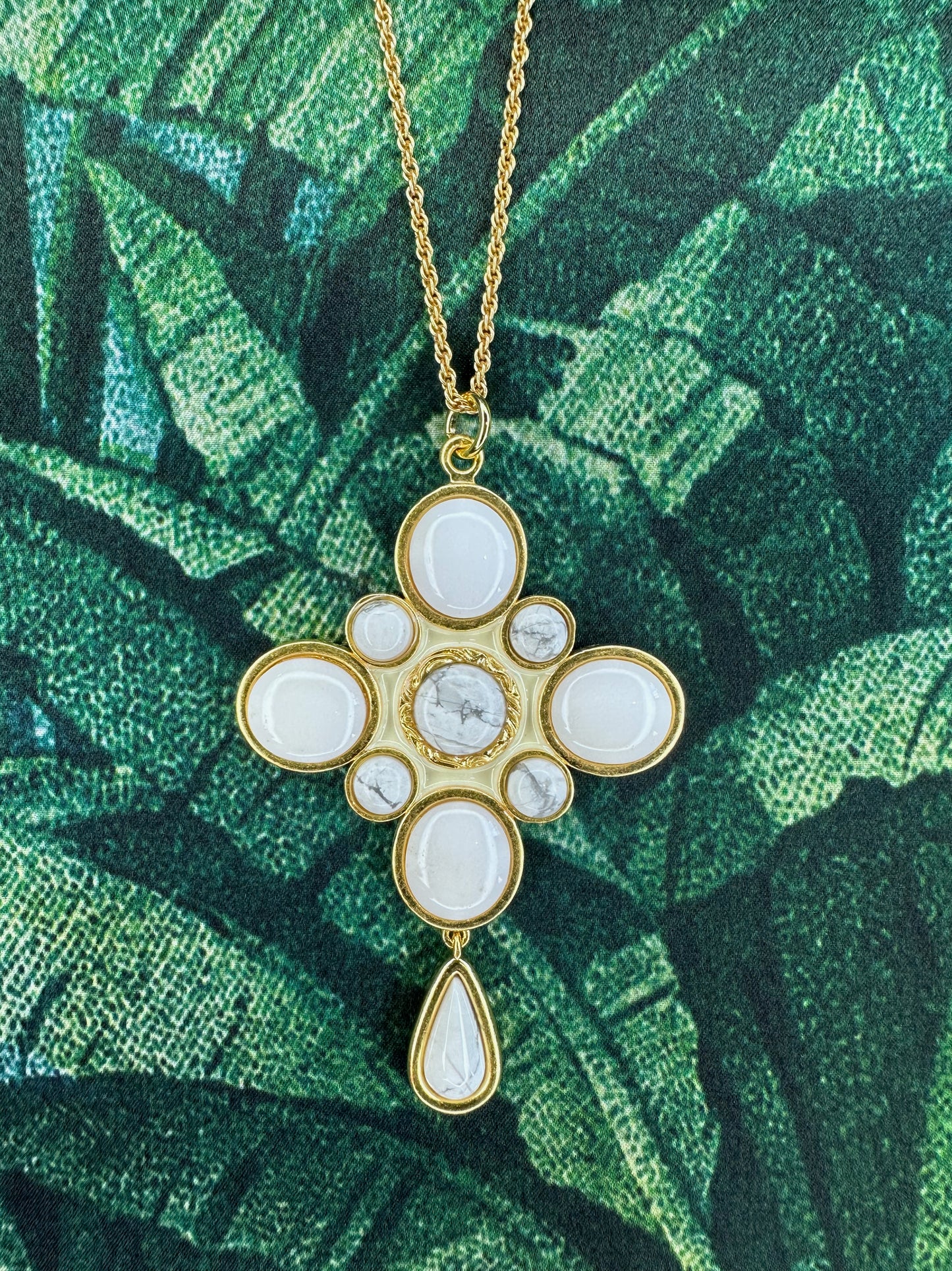 Southern Cross Pendant- White Turquoise