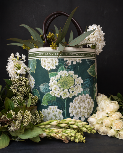 Green Hydrangea - Large Tote Bag