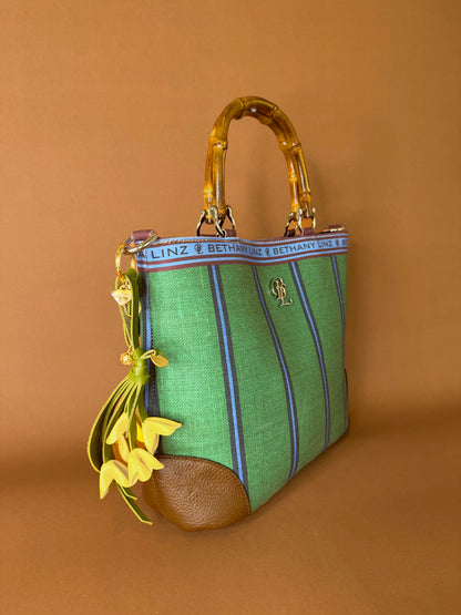 Orchid Flower Bag Accessory- Yellow