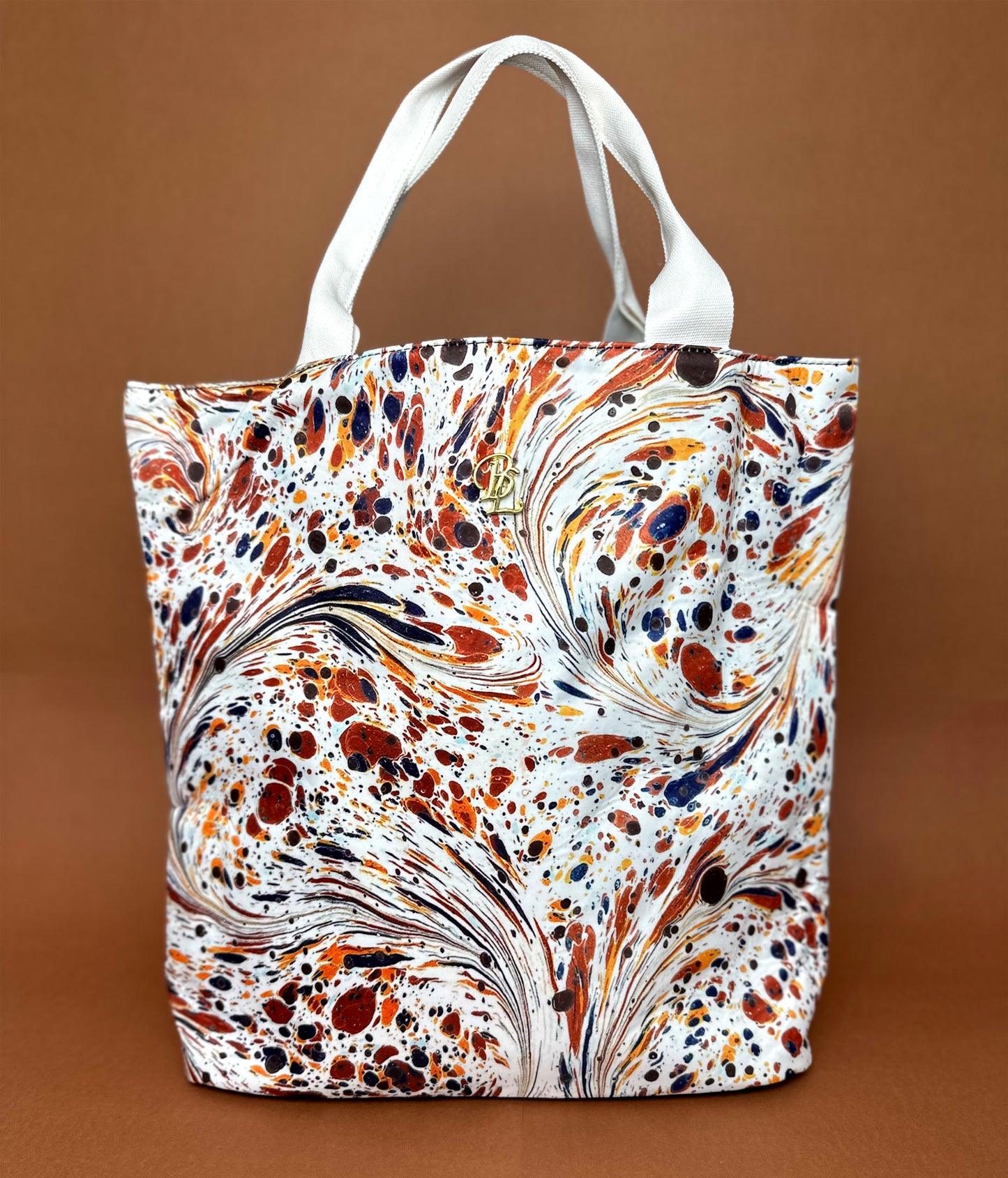 Marble Swirls Tote Bag