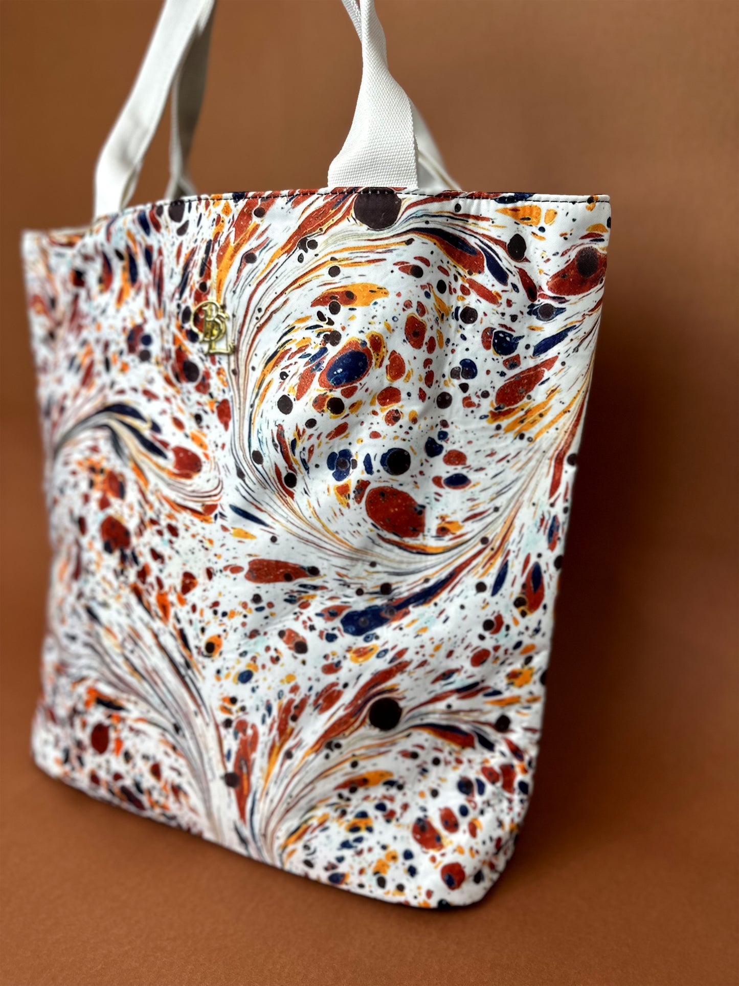 Marble Swirls Tote Bag