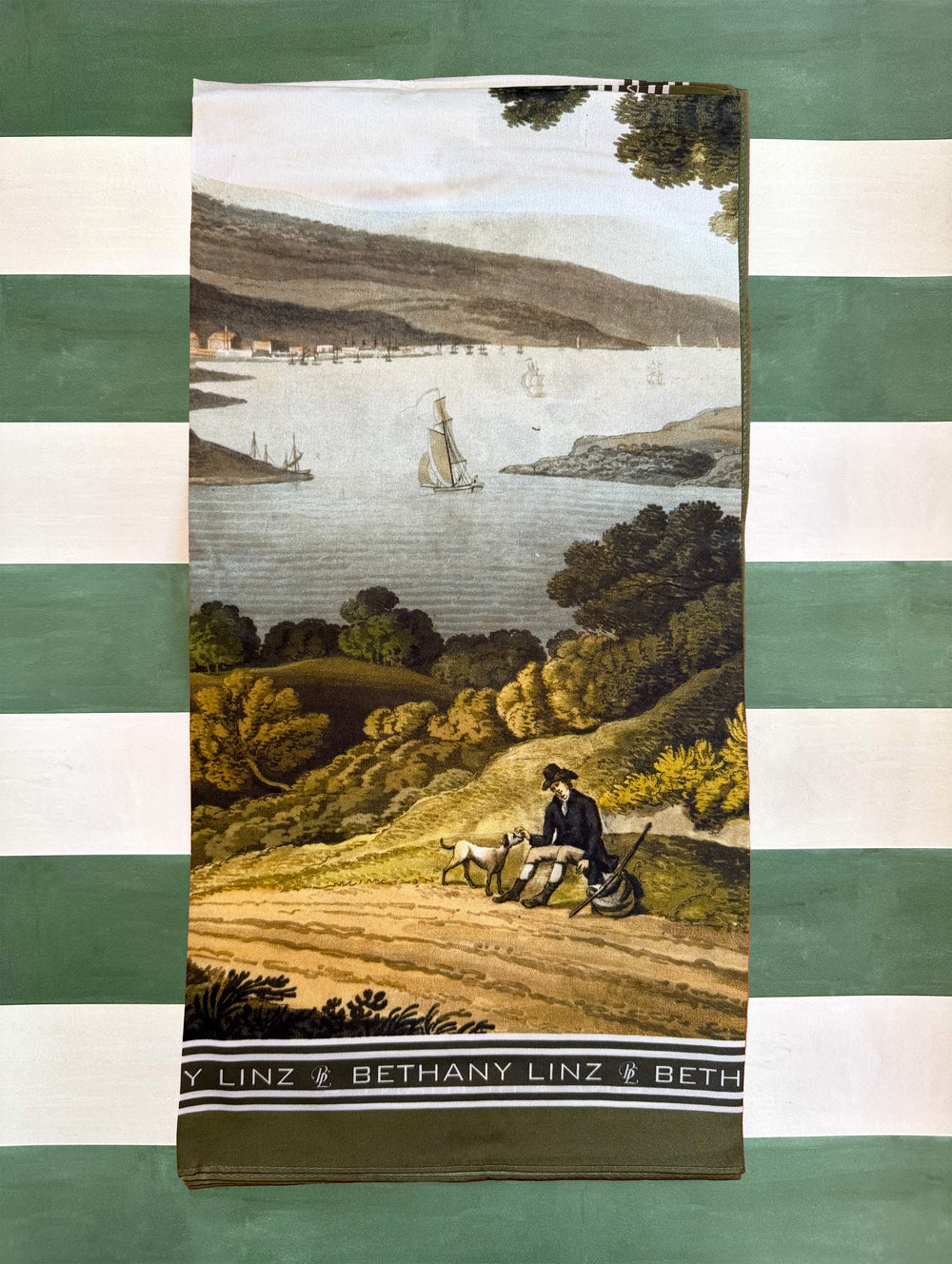 English Landscape Silk Scarf
