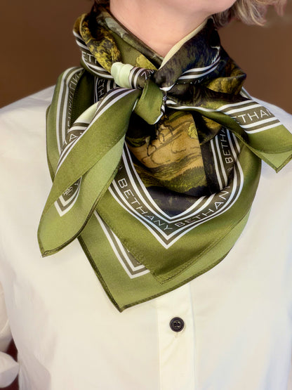 English Landscape Silk Scarf