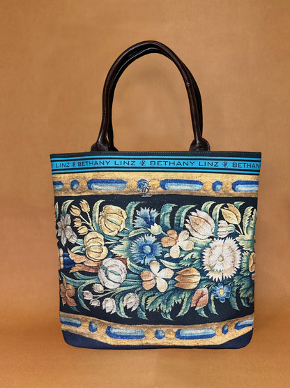 Floral Tapestry - Large Tote Bag