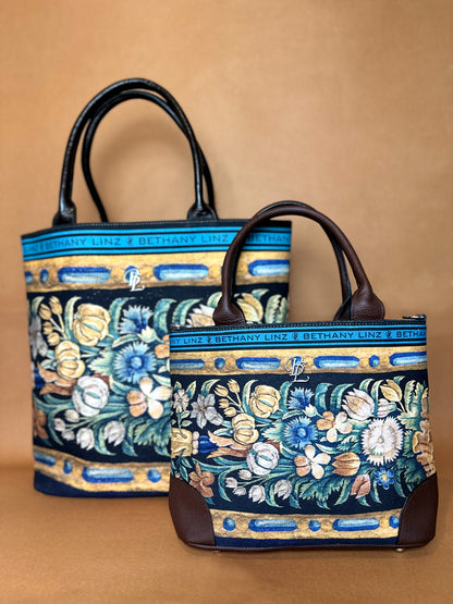 Floral Tapestry - Large Tote Bag