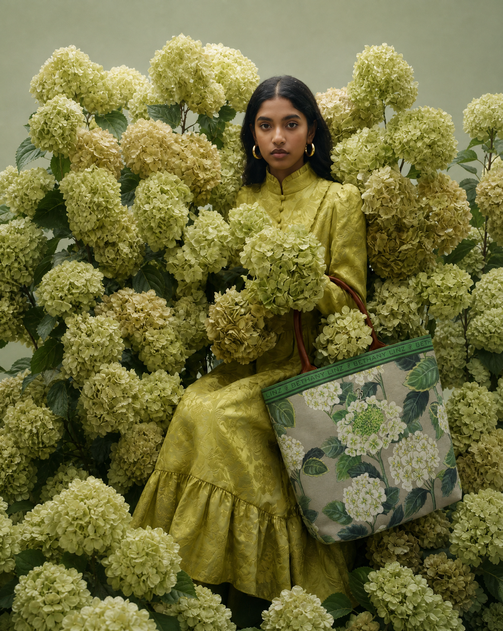 Summer Hydrangea - Large Tote Bag
