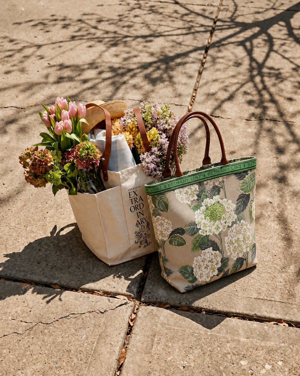Summer Hydrangea - Large Tote Bag