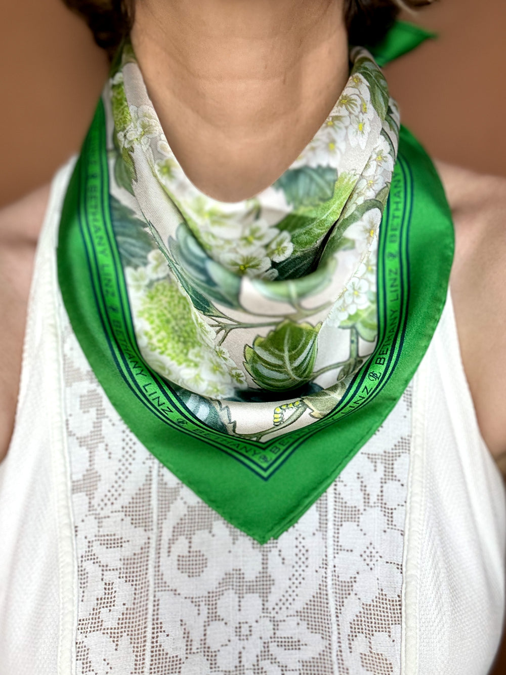 Summer Hydrangea Scarf Small