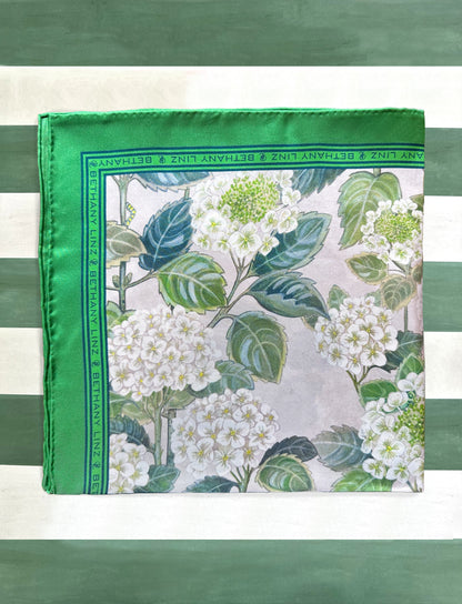 Summer Hydrangea Scarf Small