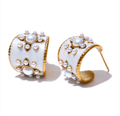 Pearl cuff Earrings
