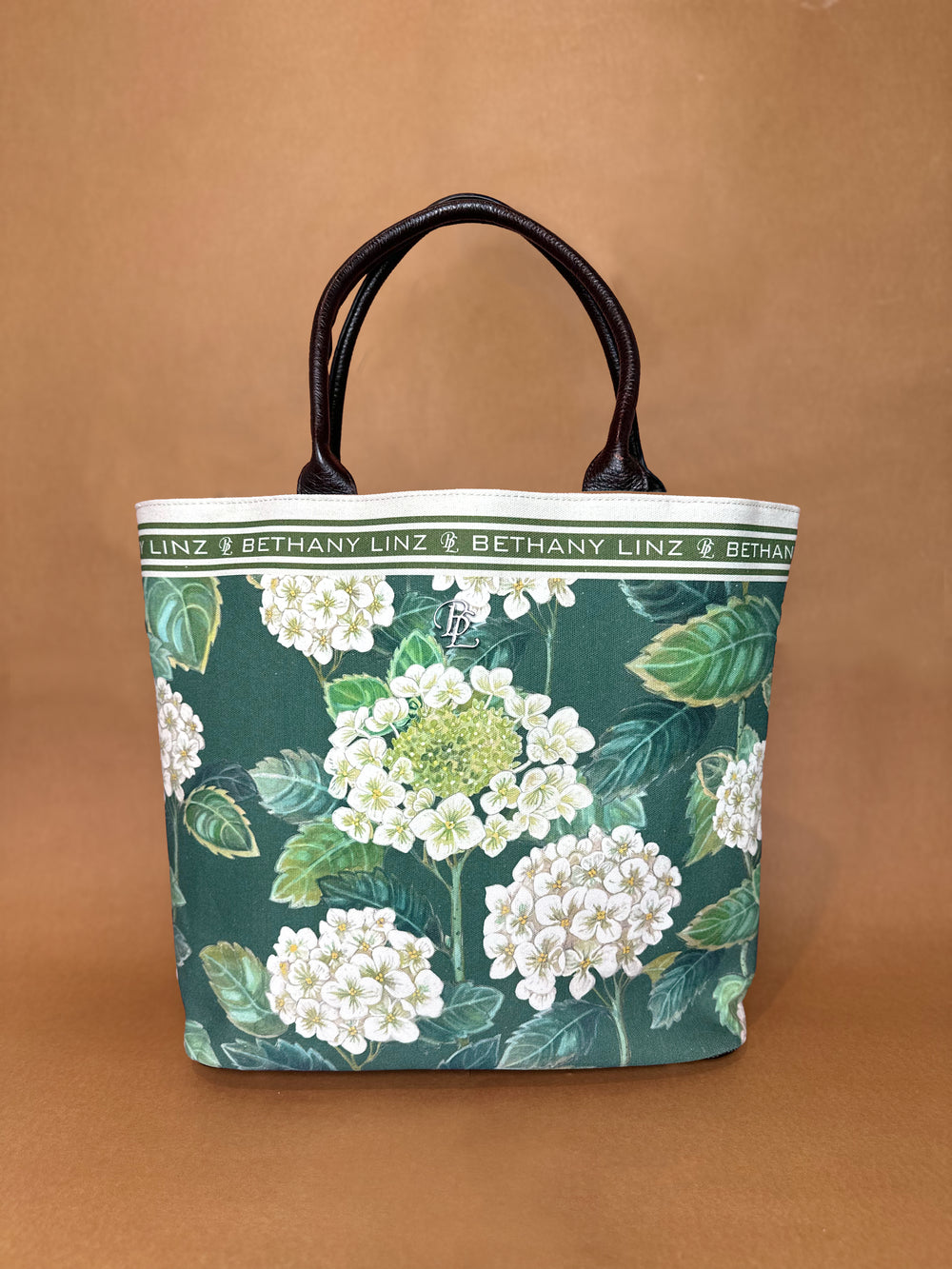 Green Hydrangea - Large Tote Bag