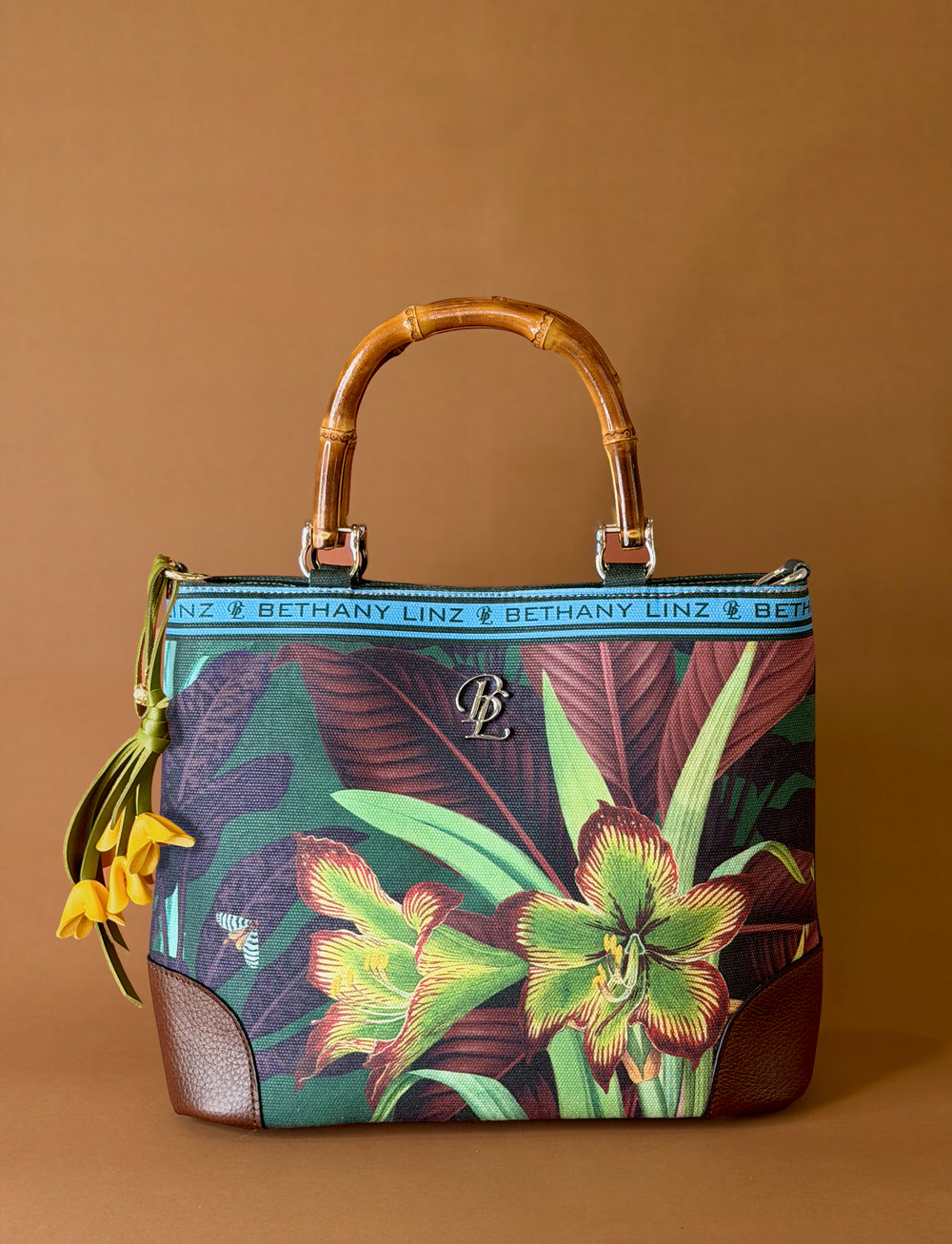 Orchid Flower Bag Accessory- Yellow