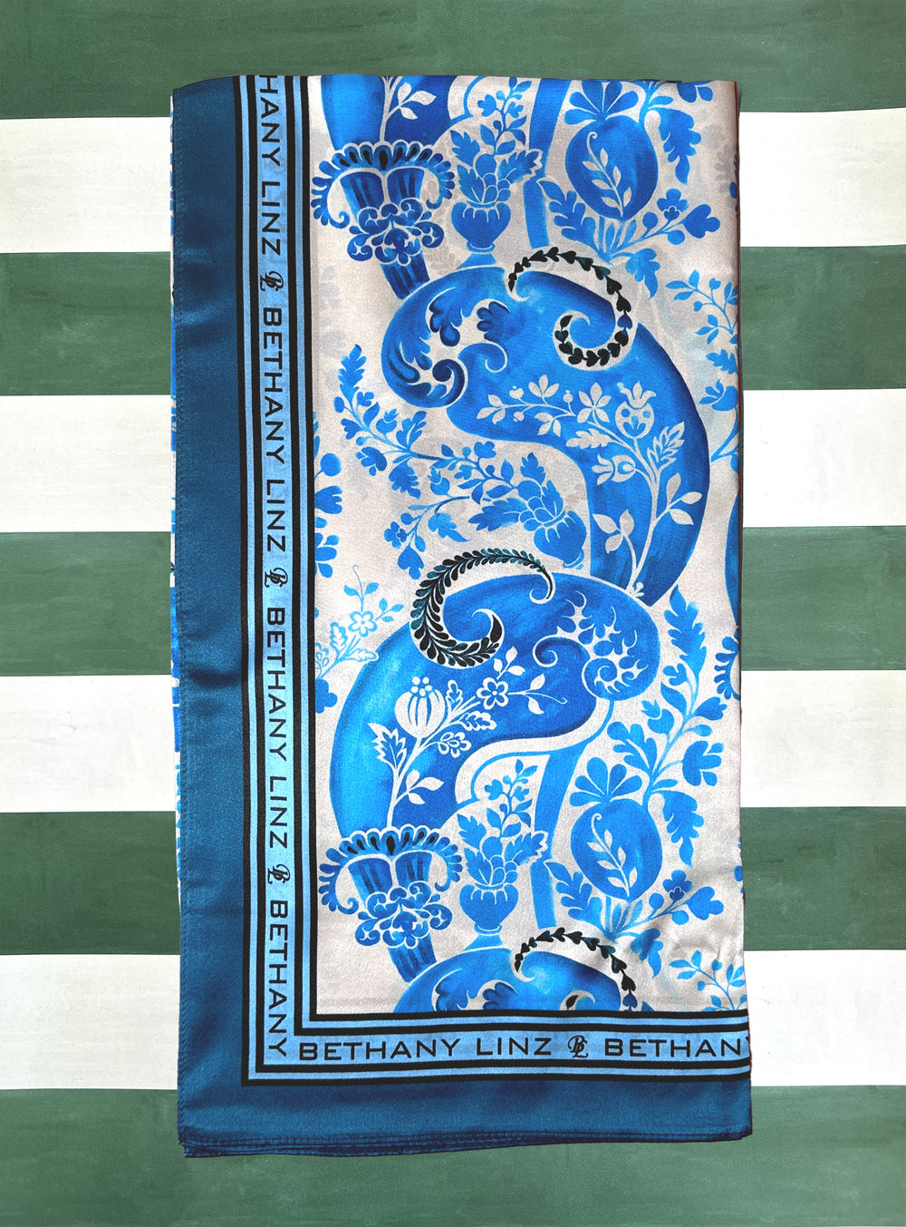 Blue Paisley Scarf