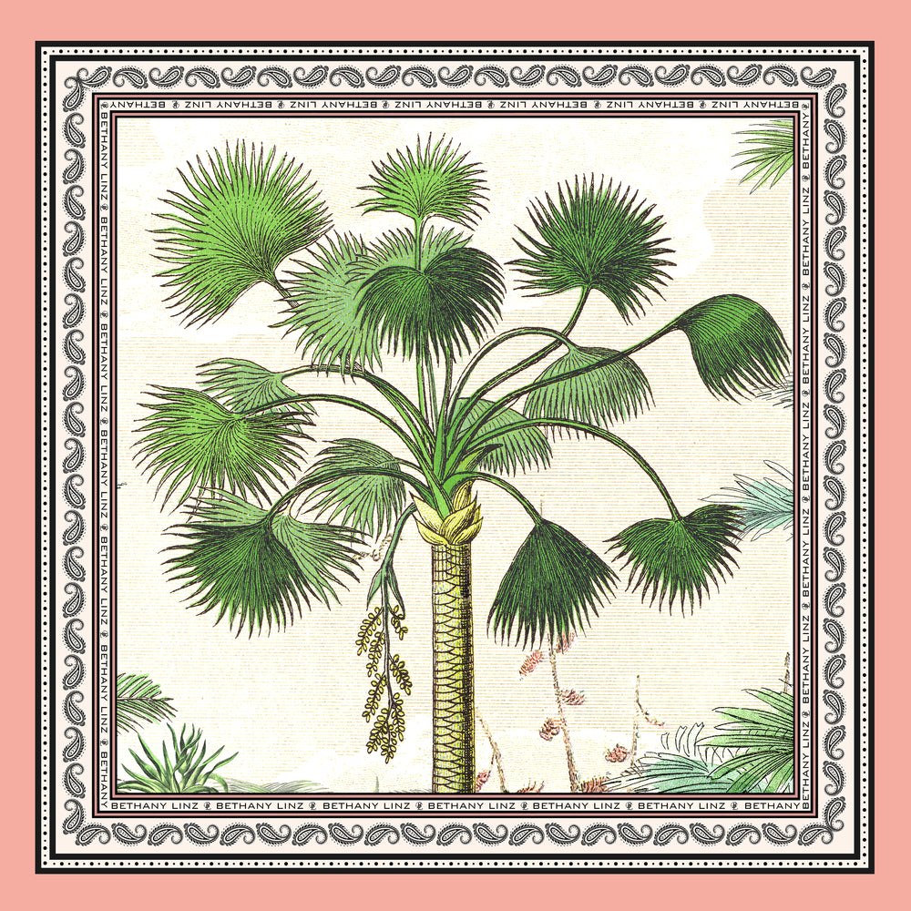 Palm Silk Scarf