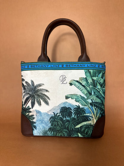 Palm Landscape- Small Tote