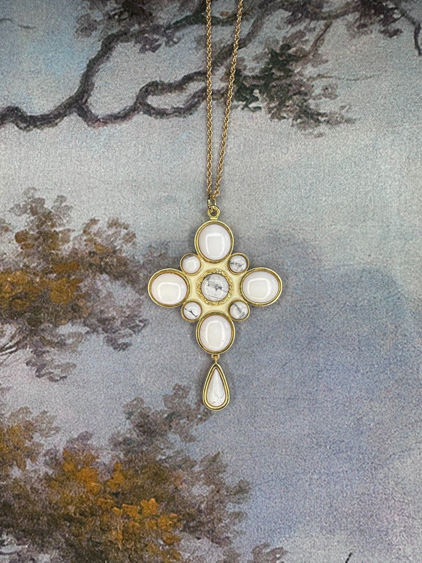 Southern Cross Pendant- White Turquoise