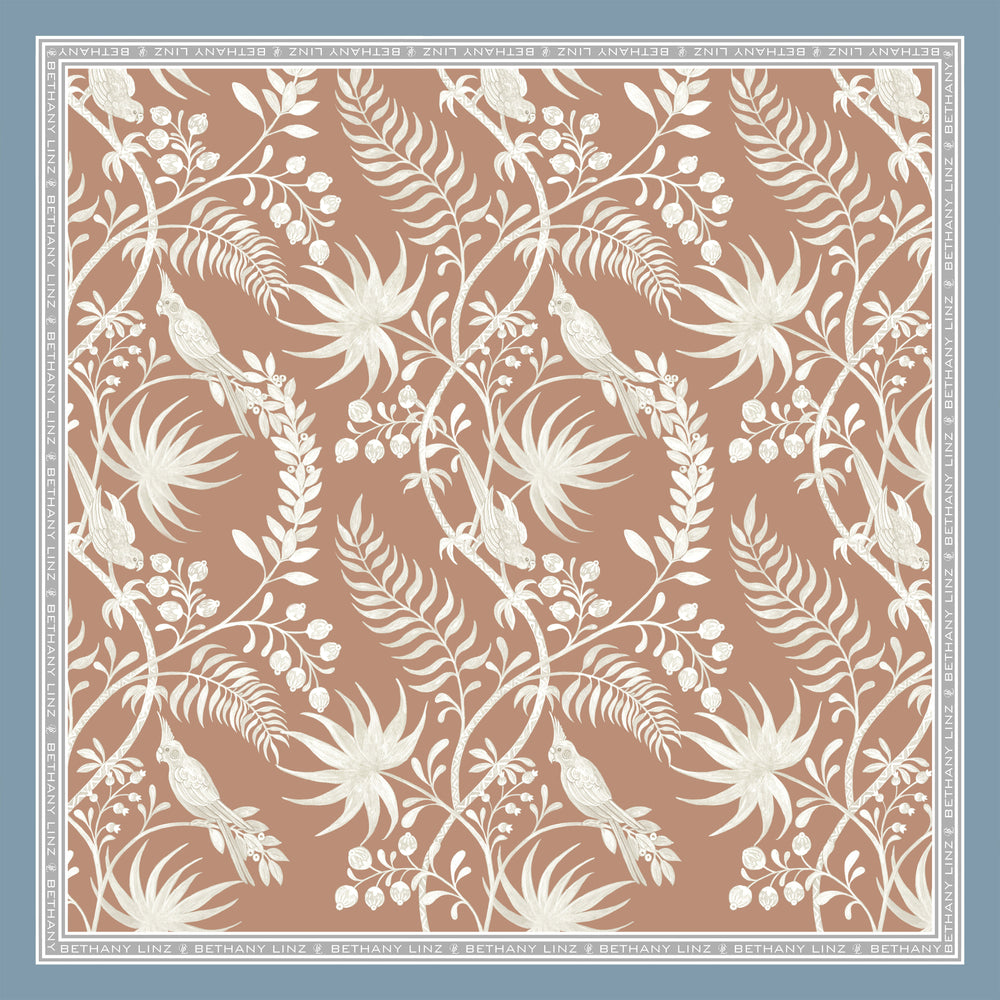 Tropicana Blush Silk Scarf