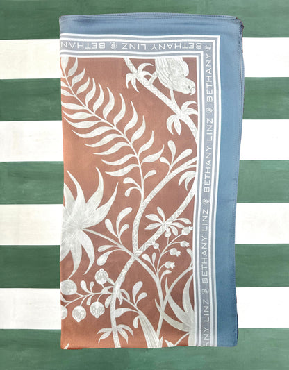 Tropicana Blush Silk Scarf