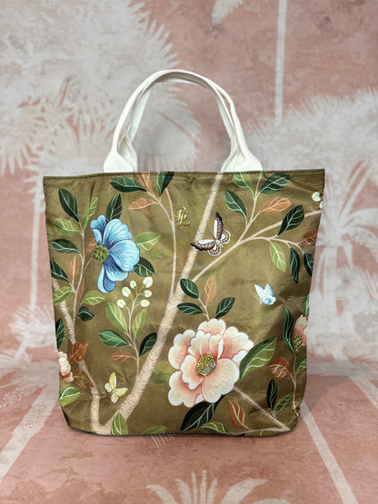 tote bag, floral bag, fashion accessory