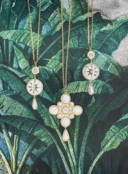 Southern Cross Pendant- White Turquoise