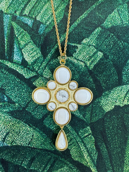 Southern Cross Pendant- White Turquoise