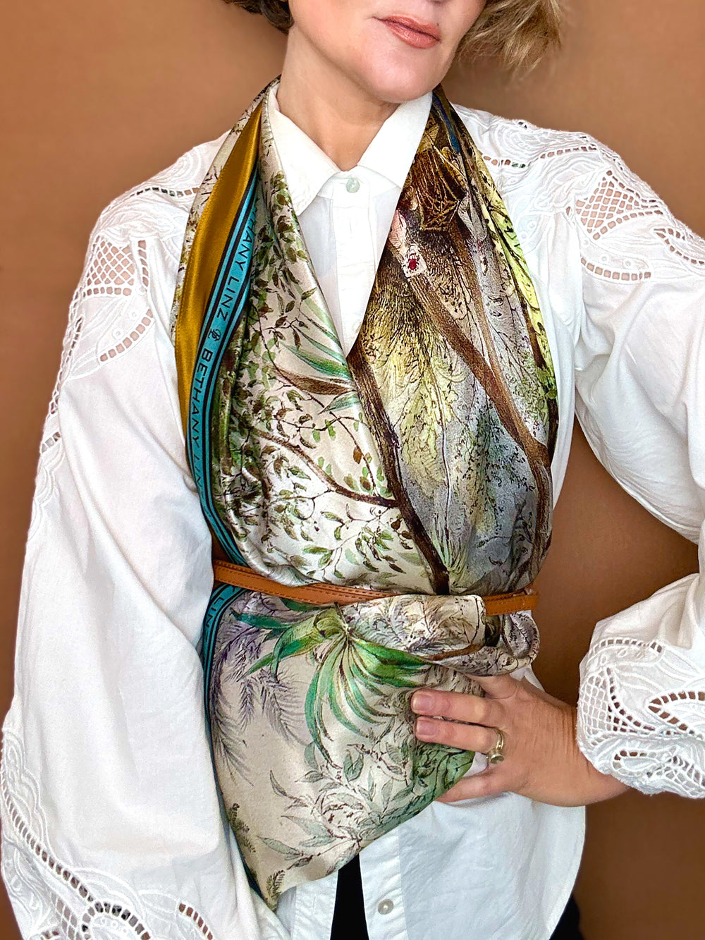 Botanical Garden Silk Scarf