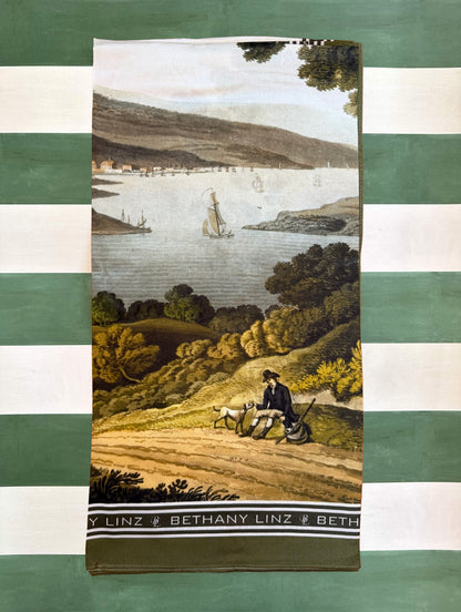 English Landscape Silk Scarf