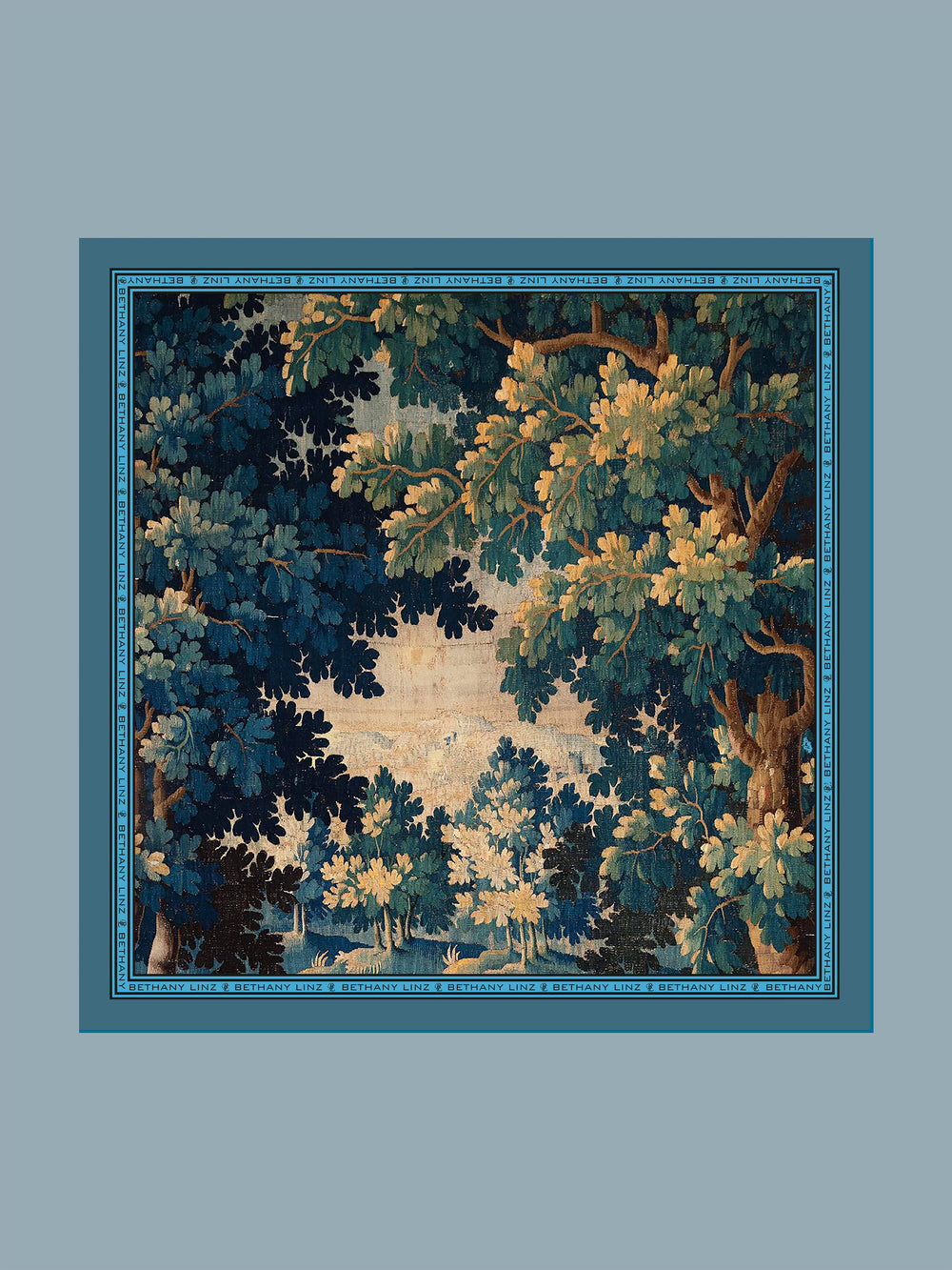 French Tapestry Scarf 50cm x 50cm- NEW