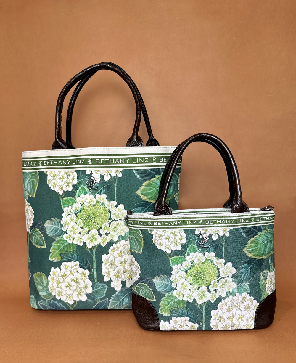 Green Hydrangea - Large Tote Bag
