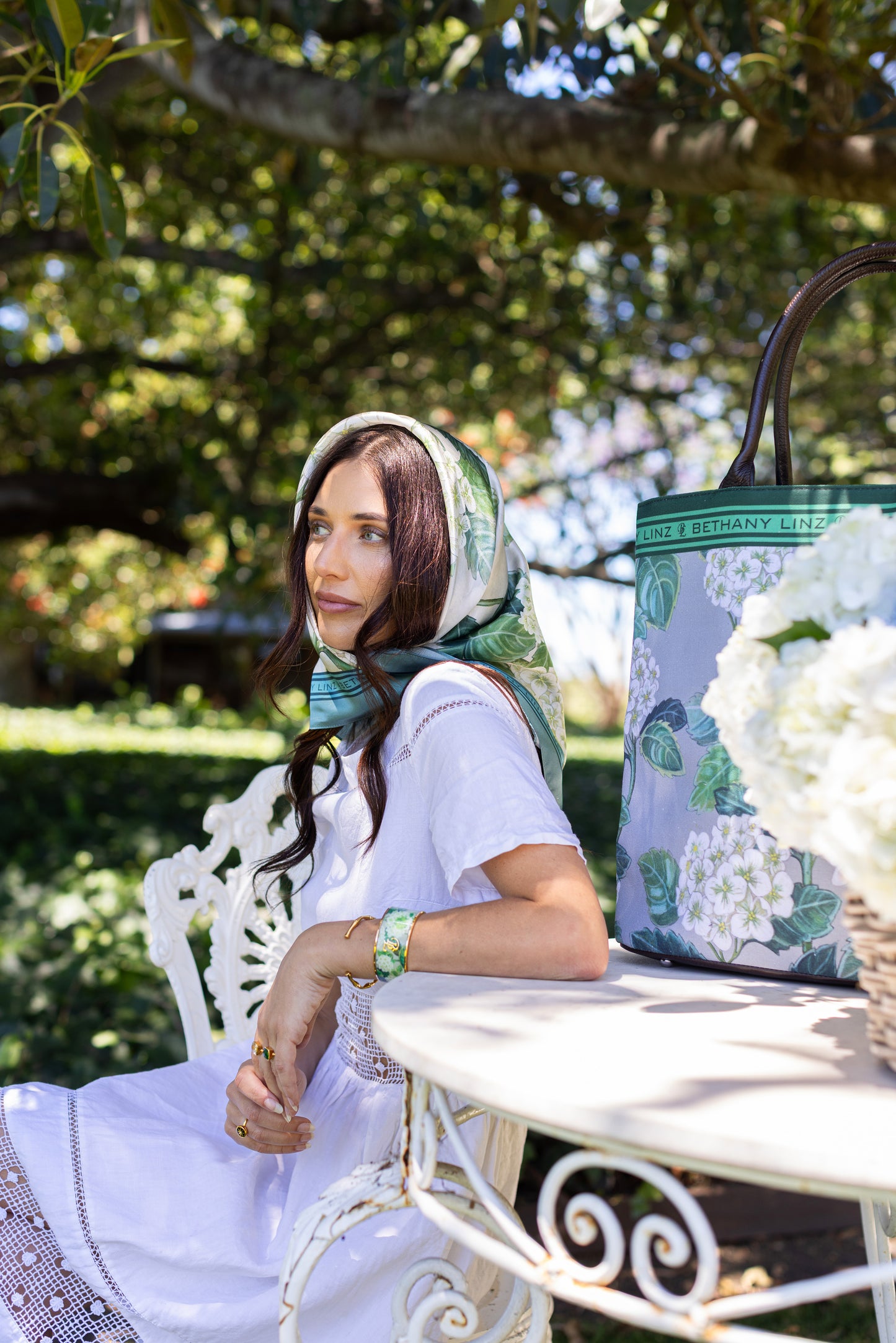 Summer Hydrangea - Large Tote Bag