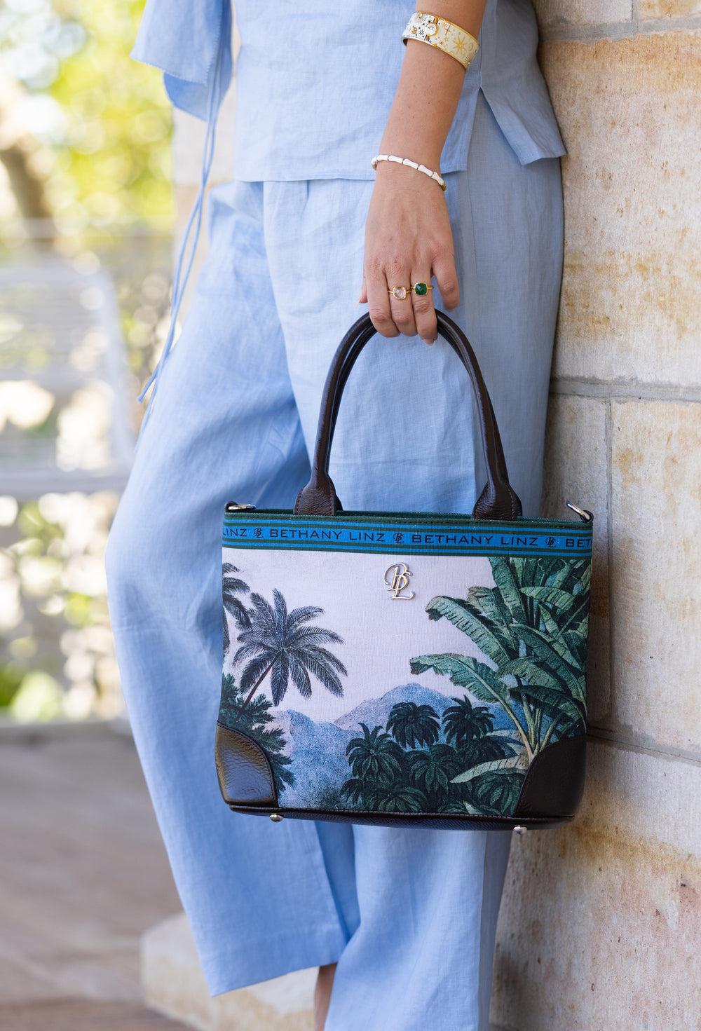 Palm Landscape- Small Tote