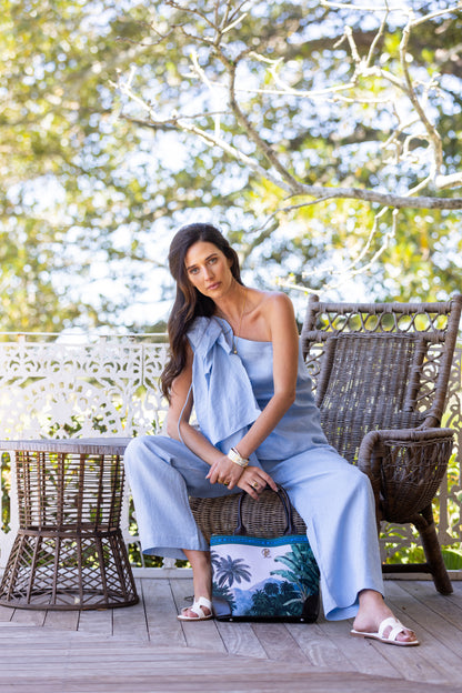 Palm Landscape- Small Tote