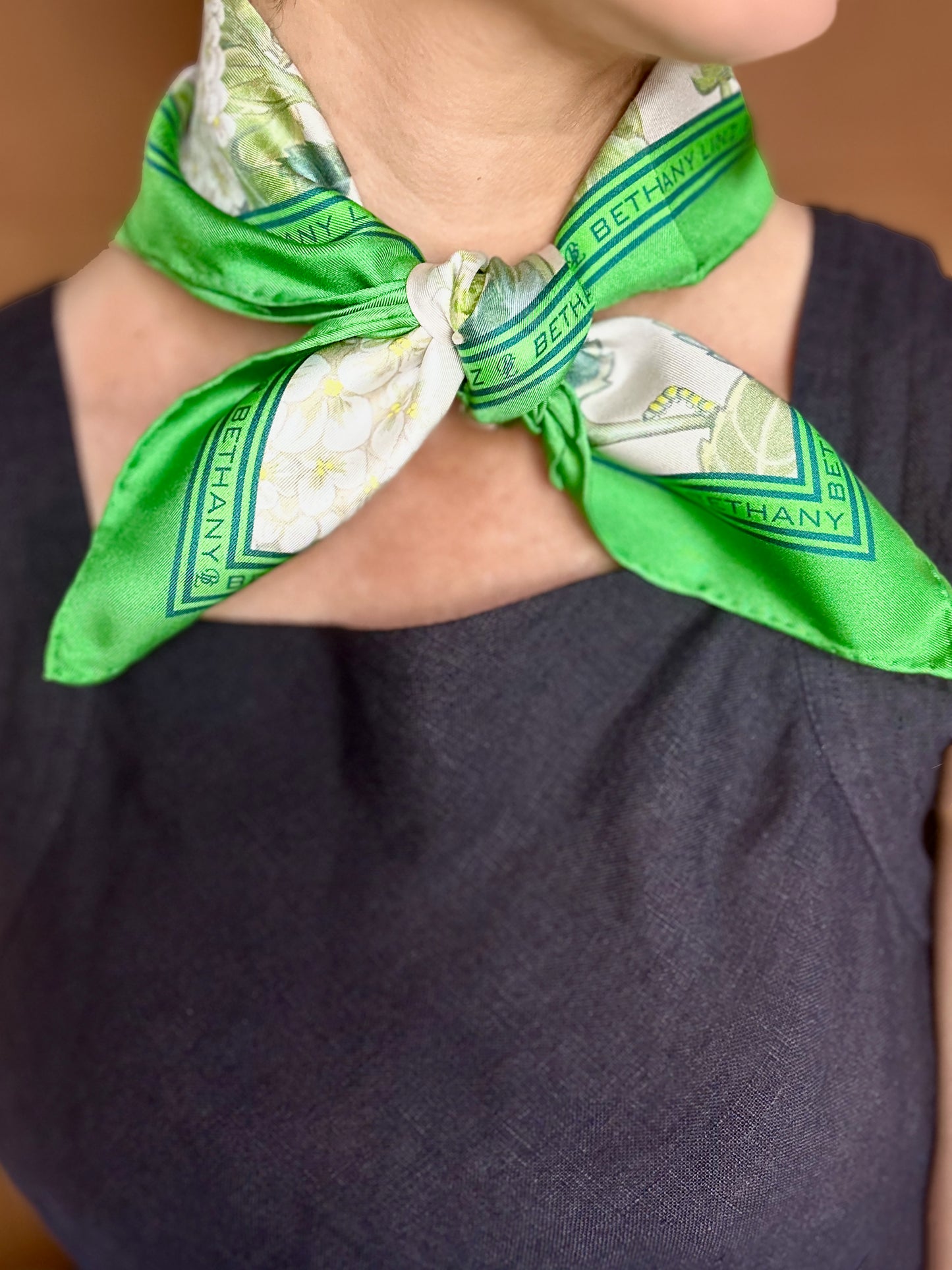 Summer Hydrangea Scarf 50cm x 50cm - NEW
