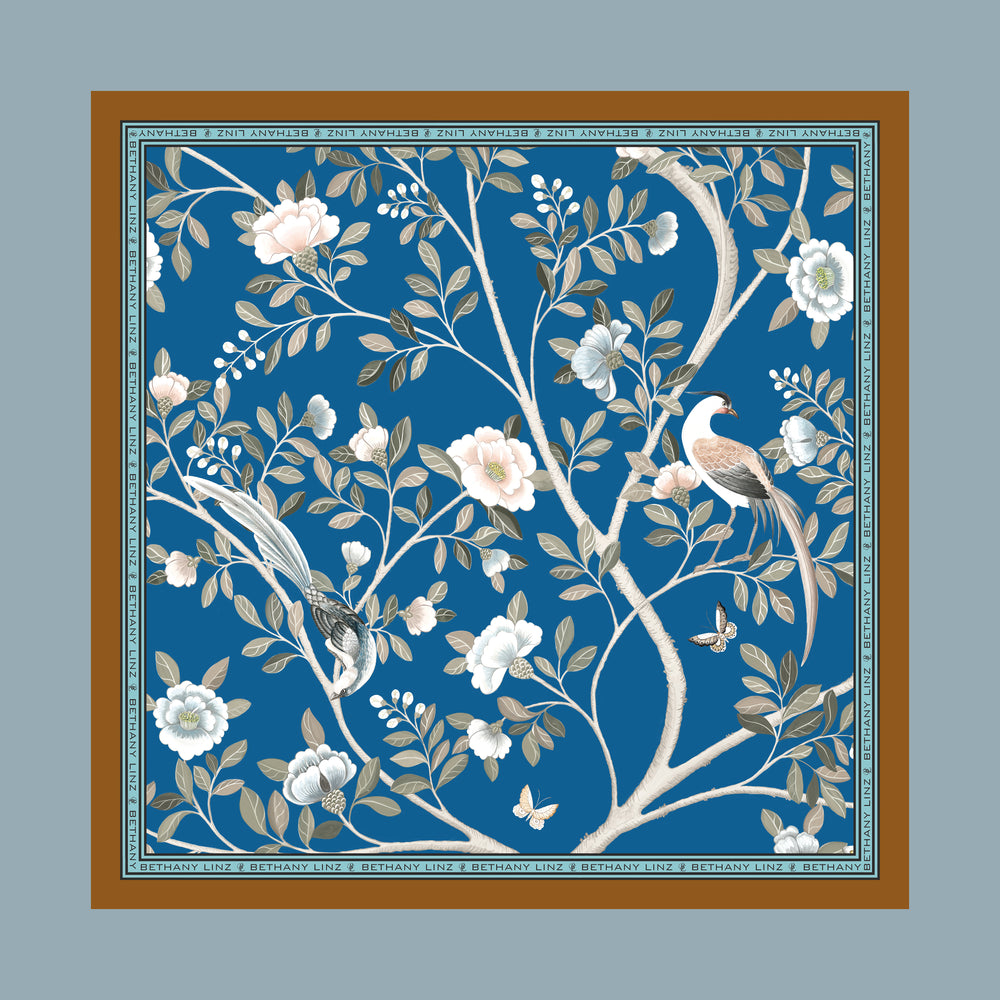 Camellia Silk Scarf