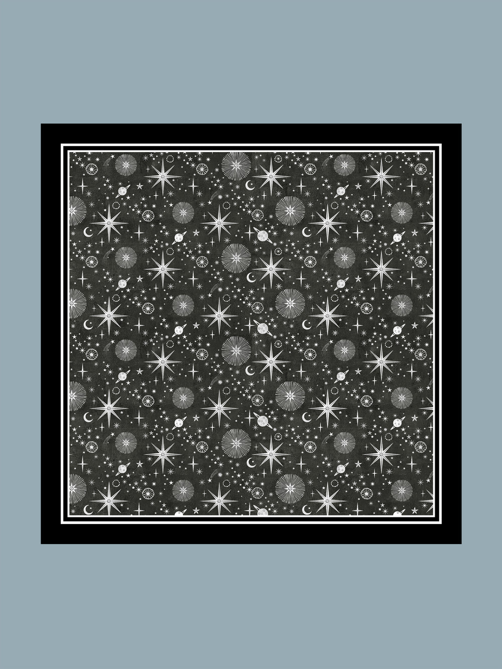 The Milky Way Silk Twill Scarf Small