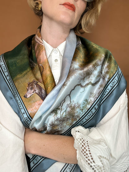 The Hunt Silk Scarf-NEW